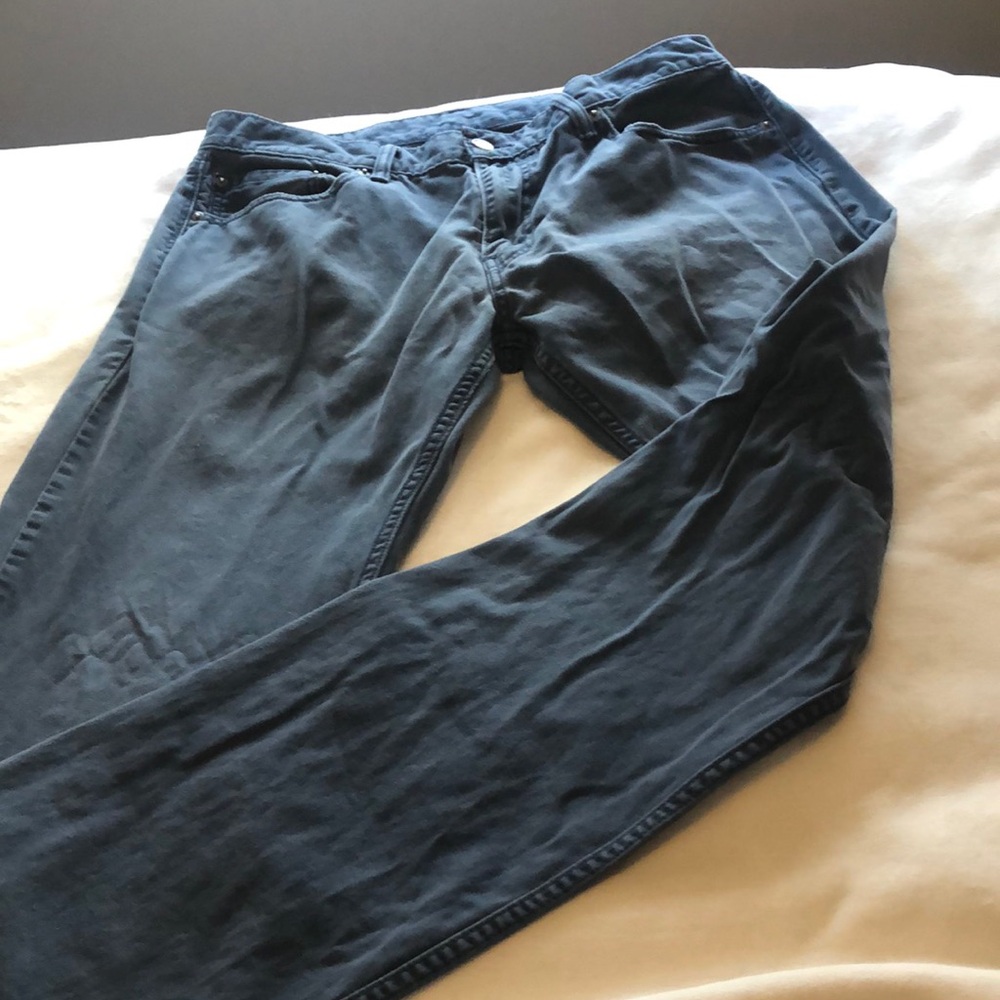 Blue Casual Pants Levi cotton pant